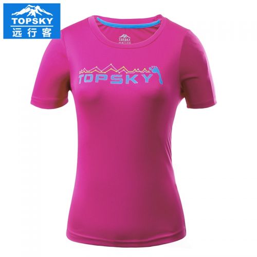 T-shirt sport pour femme TOPSKY à manche courte en polyester - Ref 2026754