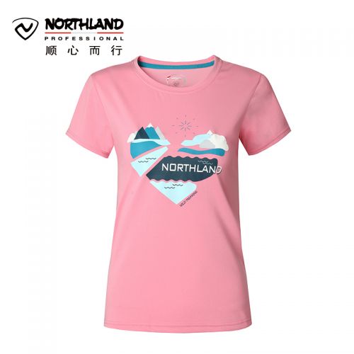 T-shirt sport pour femme NORTHLAND à manche courte en polyester - Ref 2026809