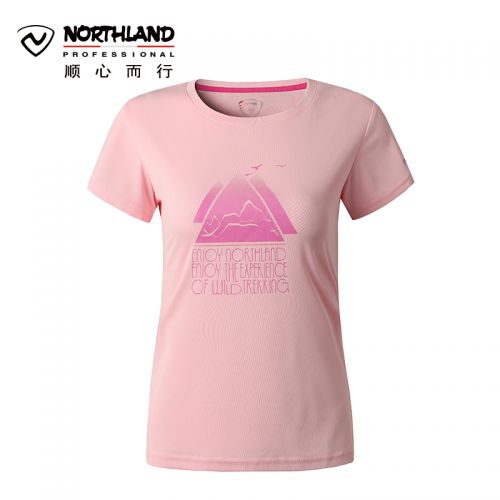 T-shirt sport pour femme NORTHLAND à manche courte en polyester - Ref 2026813