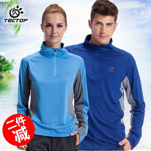 T-shirt sport pour femme TECTOP à manche longue en polyester - Ref 2026997