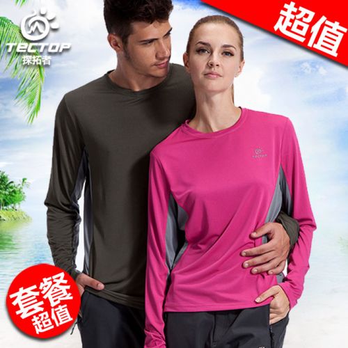 T-shirt sport pour femme TECTOP à manche longue en polyester - Ref 2026998