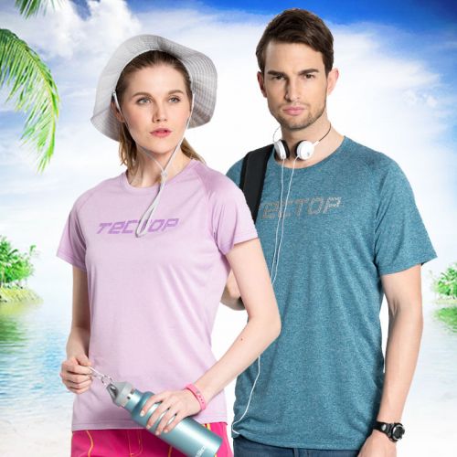 T-shirt sport pour femme TECTOP à manche courte en polyester - Ref 2027000