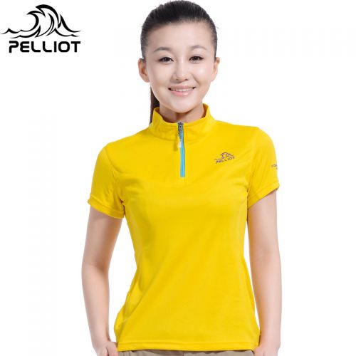 T-shirt sport pour femme PELLIOT à manche courte en polyester - Ref 2027002