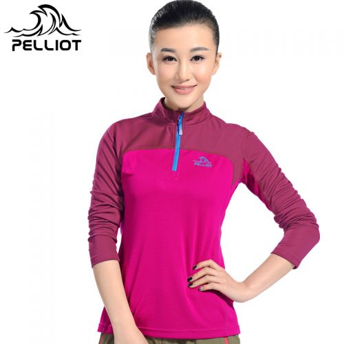 T-shirt sport pour femme PELLIOT à manche longue en polyester - Ref 2027003