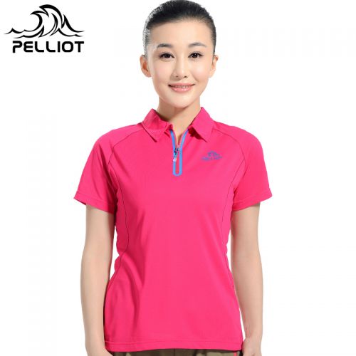 T-shirt sport pour femme PELLIOT à manche courte en polyester - Ref 2027004