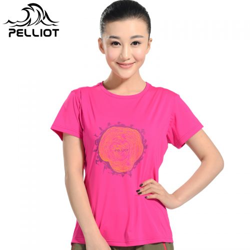 T-shirt sport pour femme PELLIOT à manche courte en polyester - Ref 2027005