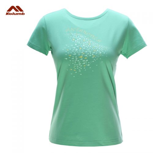 T-shirt sport pour femme KOLUMB à manche courte en CVC - Ref 2027048