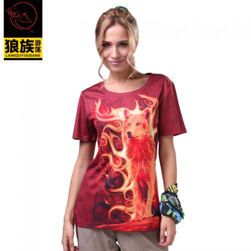 T-shirt sport pour femme à manche courte en polyester - Ref 2027092