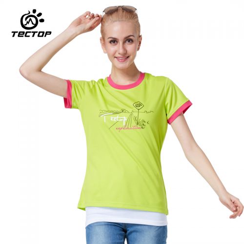 T-shirt sport pour femme TECTOP à manche courte en polyester - Ref 2027157