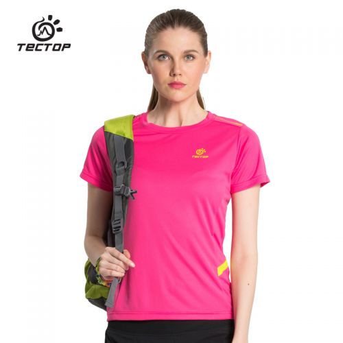 T-shirt sport pour femme TECTOP à manche courte en polyester - Ref 2027165