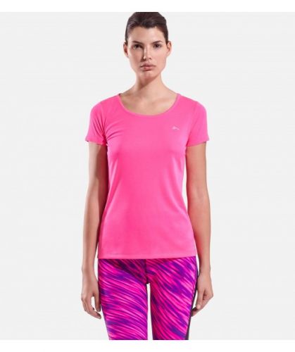 T-shirt sport pour femme à manche courte en polyester - Ref 2027175