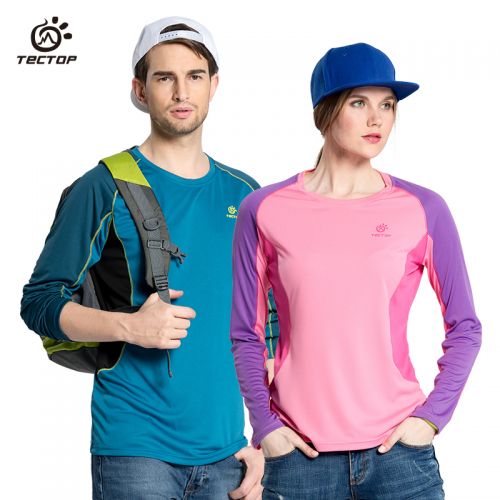 T-shirt sport pour femme TECTOP à manche longue en polyester - Ref 2027197