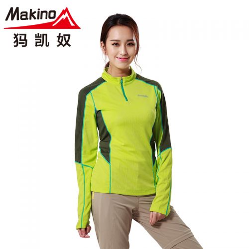 T-shirt sport pour femme MAKINO à manche longue en polyester - Ref 2027236