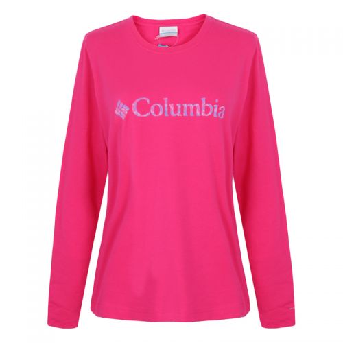 T-shirt sport pour femme COLUMBIA à manche longue en coton - Ref 2027274