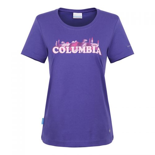 T-shirt sport pour femme COLUMBIA à manche courte en CVC - Ref 2027292