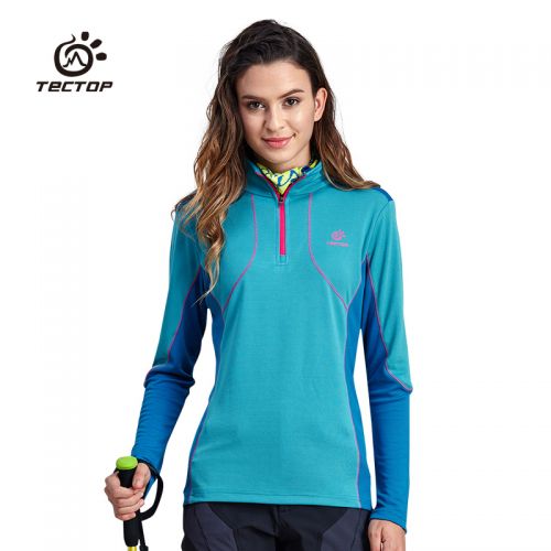 T-shirt sport pour femme TECTOP à manche longue en polyester - Ref 2027342