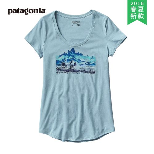 T-shirt sport pour femme PATAGONIA à manche courte en coton - Ref 2027420