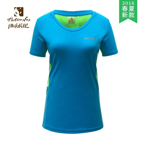 T-shirt sport pour femme ACTIONFOX à manche courte en nylon - Ref 2027430