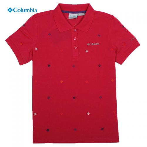 T-shirt sport pour femme COLUMBIA à manche courte en coton - Ref 2027447