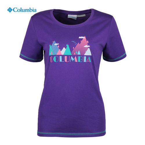 T-shirt sport pour femme COLUMBIA à manche courte en nylon - Ref 2027481