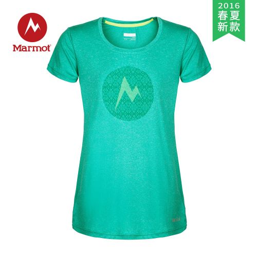 T-shirt sport pour femme MARMOT à manche courte en polyester - Ref 2027506
