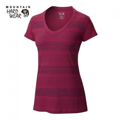 T-shirt sport pour femme MOUNTAIN HARDWEAR à manche courte en nylon - Ref 2027512