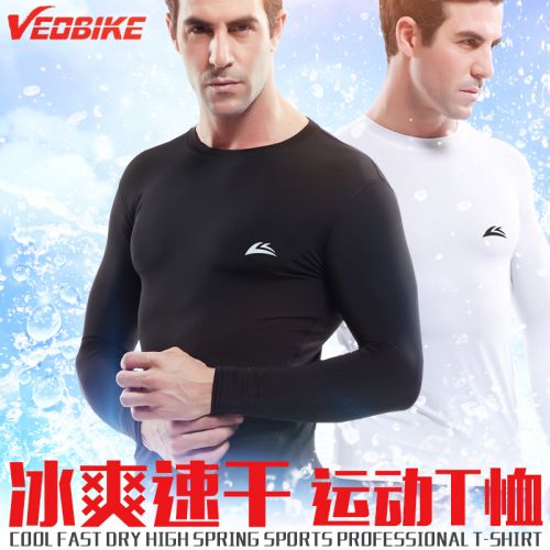 T-shirt sport pour homme VEOBIKE à manche longue en nylon - Ref 2016892