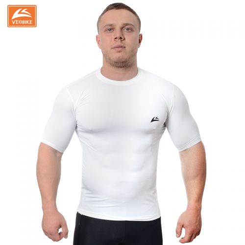 T-shirt sport pour homme VEOBIKE à manche courte en nylon - Ref 2016894
