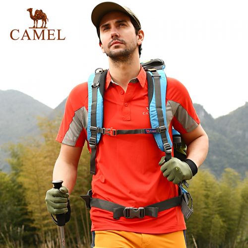 T-shirt sport pour homme CAMEL à manche courte en polyester - Ref 2016895