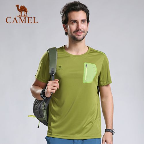 T-shirt sport pour homme CAMEL à manche courte en polyester - Ref 2016896