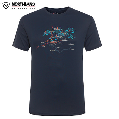 T-shirt sport pour homme NORTHLAND à manche courte - Ref 2016938