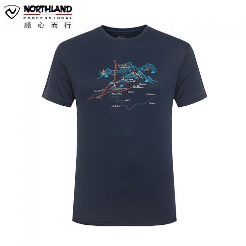 T-shirt sport pour homme NORTHLAND à manche courte - Ref 2016940