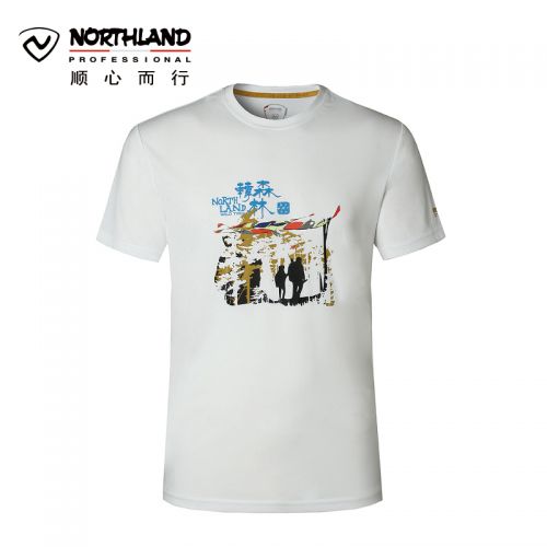 T-shirt sport pour homme NORTHLAND à manche courte en polyester - Ref 2016994