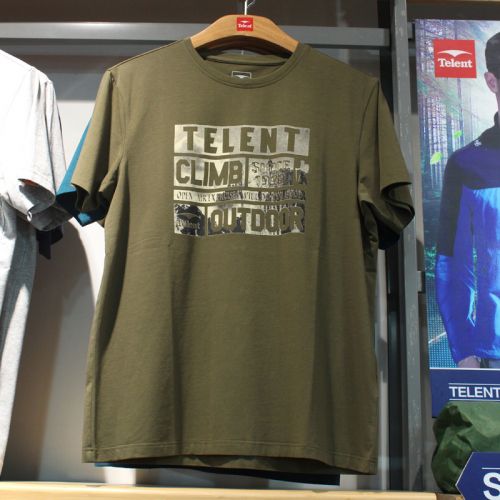 T-shirt sport pour homme TELENT à manche courte en coton - Ref 2017008