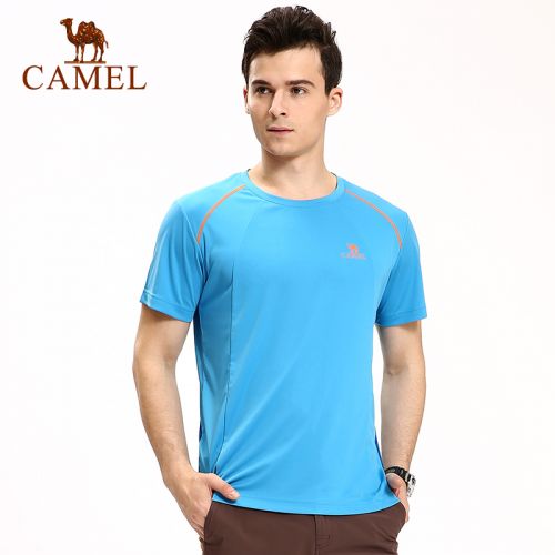 T-shirt sport pour homme CAMEL à manche courte en polyester - Ref 2017080
