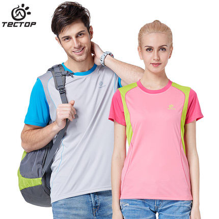 T-shirt sport pour homme TECTOP à manche courte en polyester - Ref 2017124