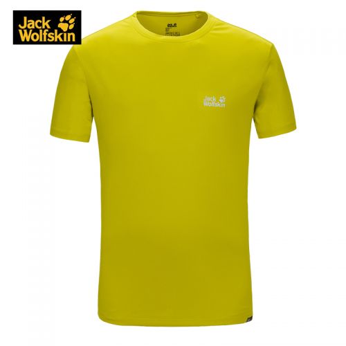 T-shirt sport pour homme JACK WOLFSKIN à manche courte en nylon - Ref 2017225