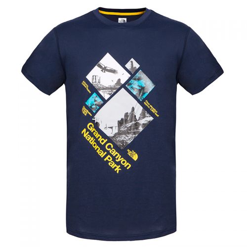T-shirt sport pour homme THE NORTH FACE à manche courte en coton - Ref 2017295