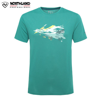 T-shirt sport pour homme NORTHLAND à manche courte en polyester - Ref 2017308