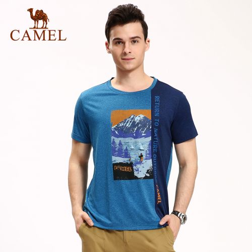 T-shirt sport pour homme CAMEL à manche courte en polyester - Ref 2017327