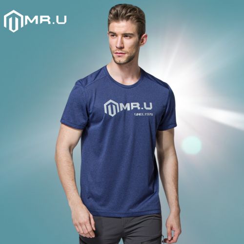T-shirt sport pour homme MR.U à manche courte en polyester - Ref 2017378