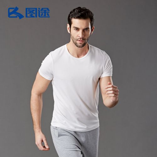 T-shirt sport pour homme SENSE LEAD à manche courte en coton - Ref 2017478