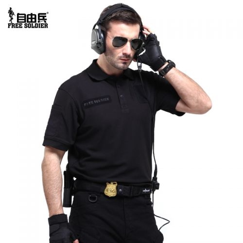 T-shirt sport pour homme FREE SOLDIER à manche courte en polyester - Ref 2017603