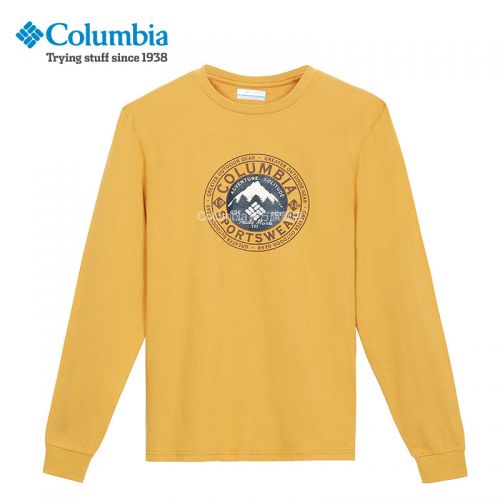 T-shirt sport pour homme COLUMBIA à manche longue en coton - Ref 2017607