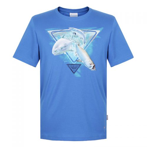 T-shirt sport pour homme COLUMBIA à manche courte en CVC - Ref 2017625