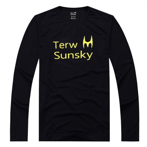 T-shirt sport pour homme TERWSUNSKY à manche longue en polyester - Ref 2017677