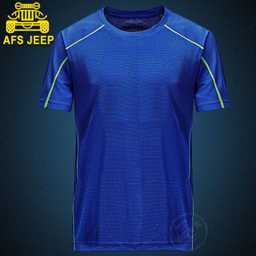 T-shirt sport pour homme AFS JEEP à manche courte en polyester - Ref 2017728