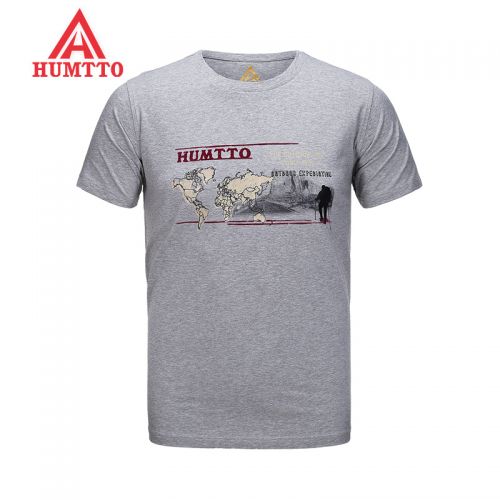 T-shirt sport pour homme HUMTTO à manche courte en CVC - Ref 2017748