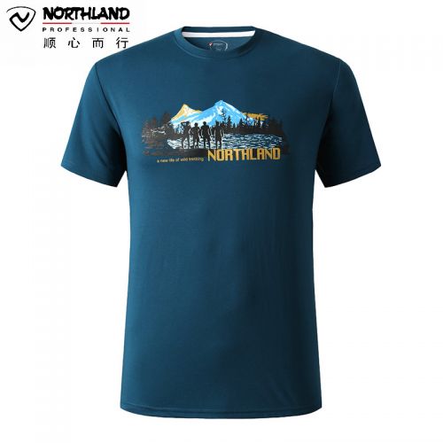 T-shirt sport pour homme NORTHLAND à manche courte en polyester - Ref 2017825