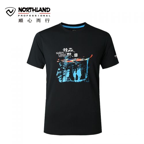 T-shirt sport pour homme NORTHLAND à manche courte en polyester - Ref 2017837